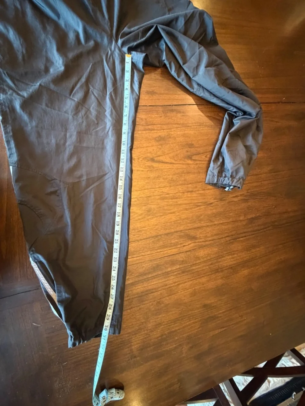 Adidas Men's Black Track Pants, Windbreaker, Adjustable ankle, Size Large